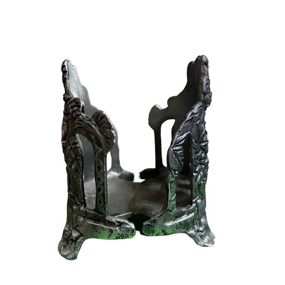 Vintage Carson Pewter Grapes Candle Holder/Wine Bottle Holder 6"x 5" - Picture 2 of 5